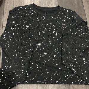 Women’s Nike galaxy crop running shirt EXTRA LARGE